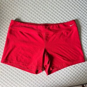 Nike Women's Bright Red Athletic Shorts
